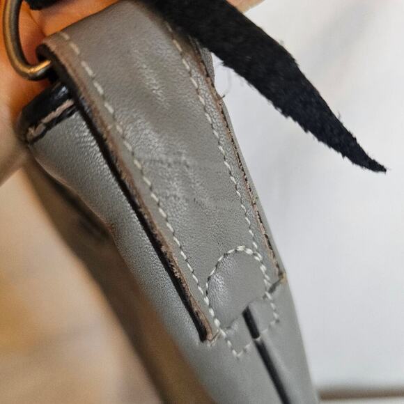 Cowboy Boot Gray Crossbody Purse/bag. Made USA. Sturdy straps. Cowgirl. Western. - Picture 15 of 16